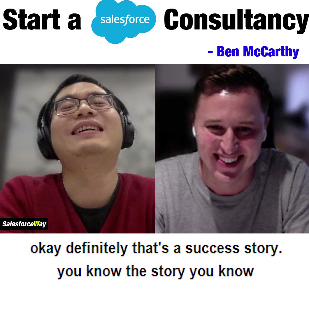 Top 4 things you must get right to build a Salesforce consultancy firm?
Ben McCarthy @SalesforceBen shares his great knowledge on this topic!
🎧 #Salesforceway - "Start A Salesforce Consultancy" | 👉 https://salesforceway.com/podcast/start-a-salesforce-consultancy/ … #Salesforce #ohana #Trailblazers #TrailblazerCommunity