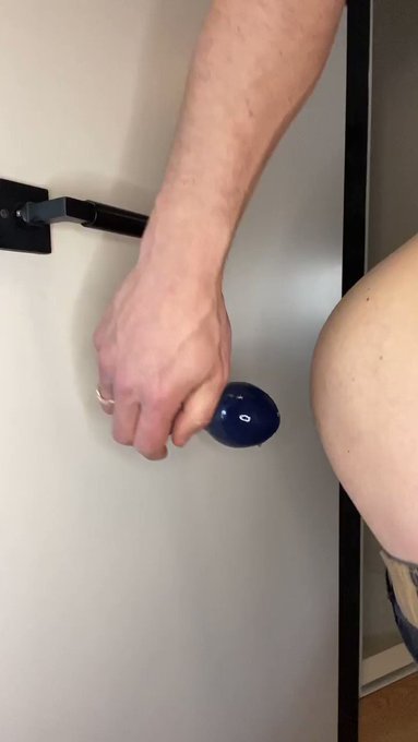 Pro tip: attach your dildo/plug to your door instead of pushing it in with your hands. Feels amazing