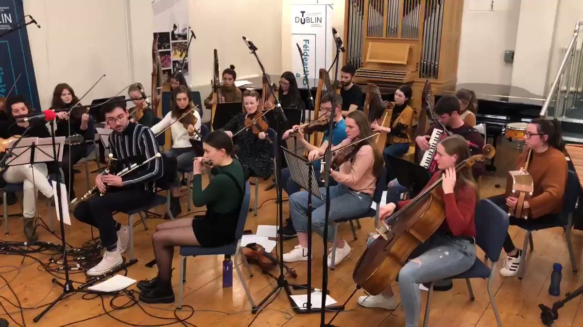 This week’s Céilí House is from @TUconservatoire in Chatham Row, Dublin formerly the Municipal School of Music. Tunes and song from the Conservatoire Trad Ensemble, @RedmondMr @fitzypat Dani Fox, Luke Webb &more. News too of the impending move to @WeAreTUDublin 9pm @RTERadio1