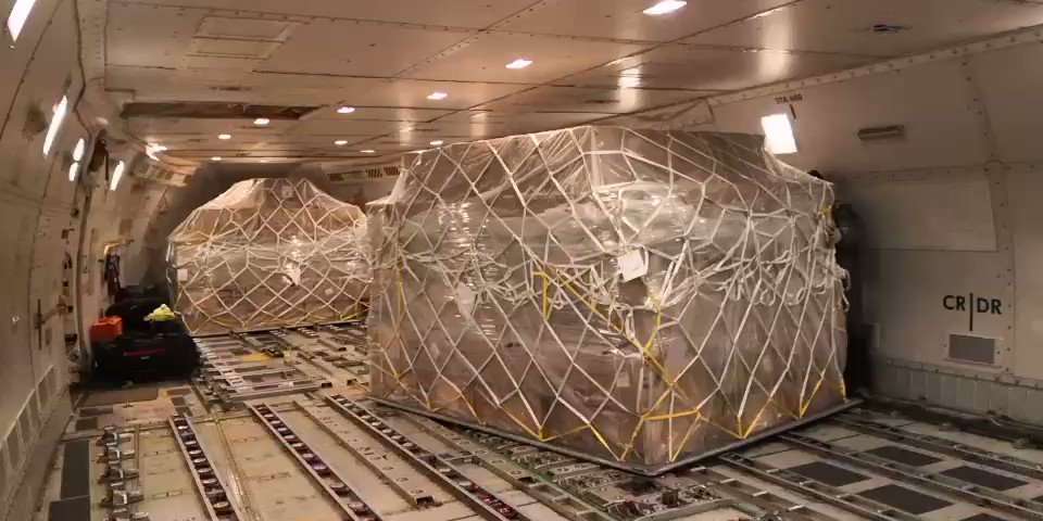 Landed NYC! Congrats to the salesforce PPE team for landing in NYC tonight this National Cargo 747 FULL of PPE incl goggles, face shields, & protective suits donated to New York State & @NYgovcuomo. Special thank you to partners @AlibabaGroup @alibaba_cloud & CEO Daniel Zhang.