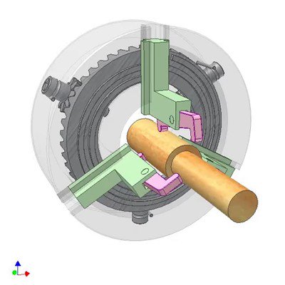 Self-Centering Chuck of Six Clamping Points