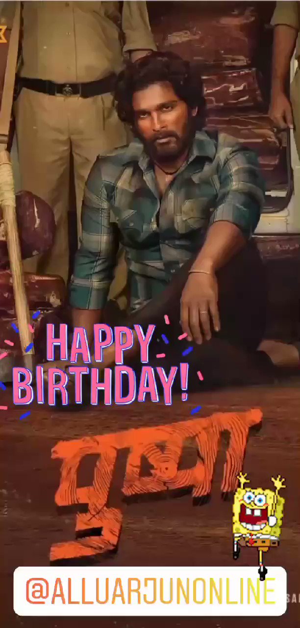   happy birthday to you my stylish star Allu Arjun      