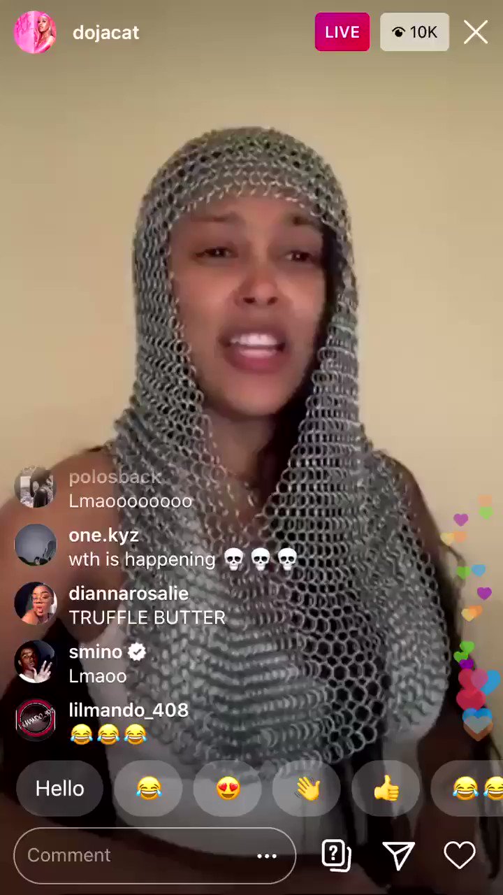The Memes Archive On Twitter Doja Cat Reading The Lyrics To Squidward Nose By Cupcakke In An Old English Accent On Instagram Live Https T Co Bnps5yp5iq Twitter