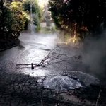 伊豆を散歩していたら、道路に温泉が沸いている♪さすが温泉地!足湯に最適かもw