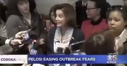 Crazy Nancy Pelosi deleted this from her Twitter account. She wanted everyone to pack into Chinatown long after I closed the BORDER TO CHINA. Based on her statement, she is responsible for many deaths. She’s an incompetent, third-rate politician! https://t.co/uWNI7DCG3o