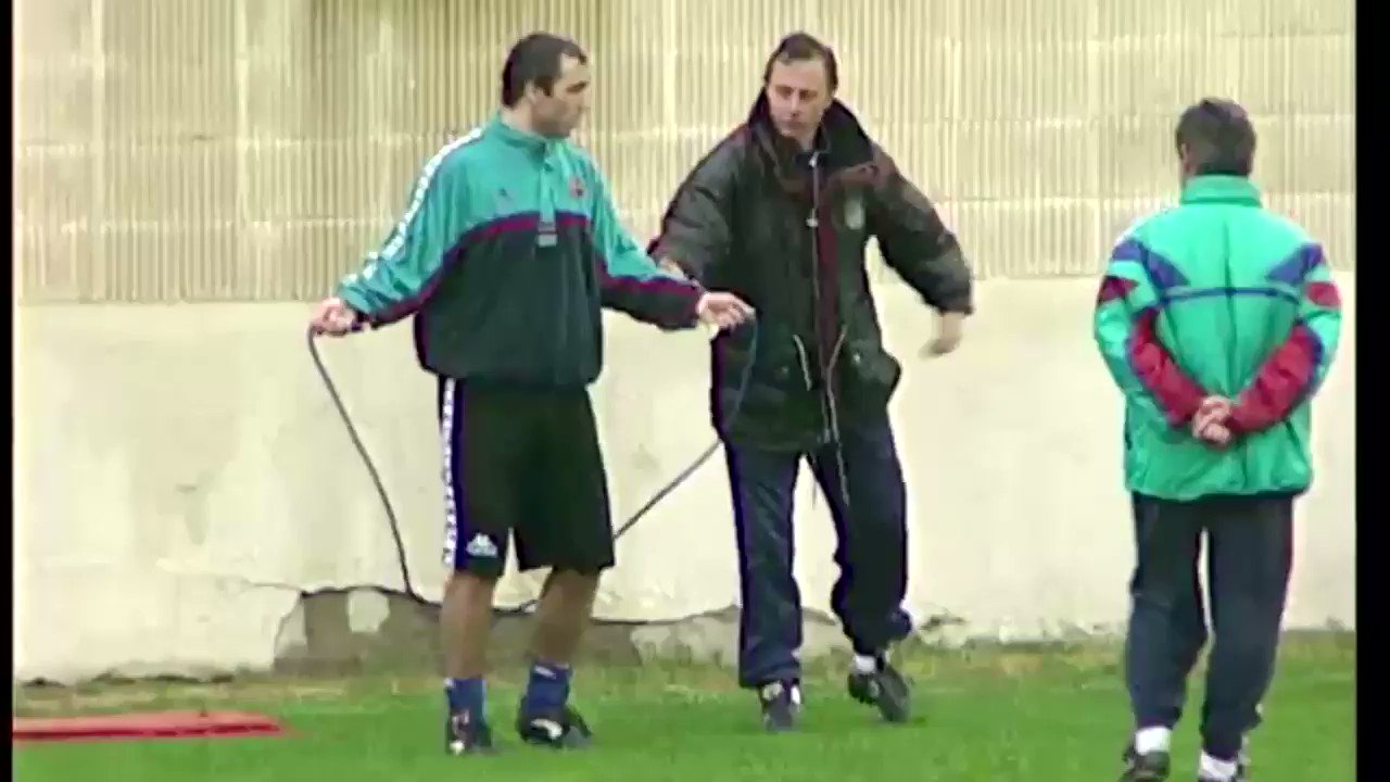 Happy birthday Hristo Stoichkov, a man far more gifted with a football than with a skipping rope 