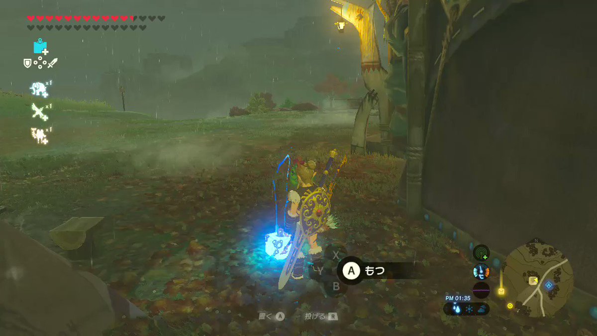 にん 武器持ちバグできた ゼルダの伝説 Breathofthewild Nintendoswitch にん 武器持ちバグできた ゼルダの伝説 Breathofthewild Nintendoswitch