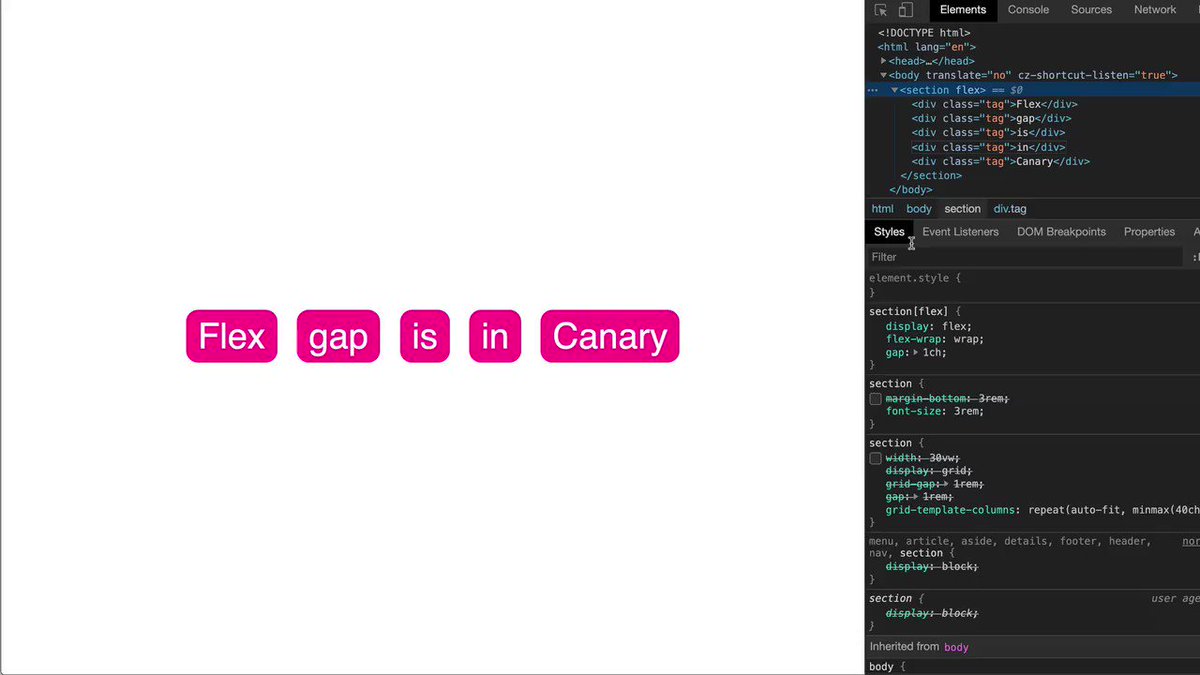 Adam Argyle on X: 🎉 flex that gap in the latest release of