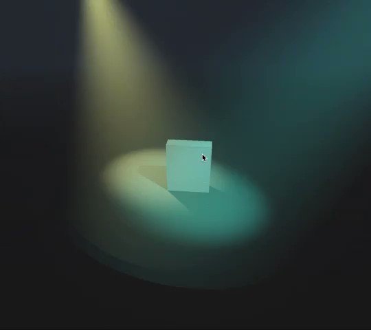 Gianmarco Simone ✨ on Twitter: "Experimenting with fake volumetric spotlight in react-three-fiber #r3f #reactjs #threejs Volumetric Spotlight by https://t.co/QBE91uN6DZ https://t.co/UWPWOpcP7A" / Twitter Gianmarco Simone ✨ on Twitter: "Experimenting with fake volumetric spotlight in react-three-fiber #r3f #reactjs #threejs Volumetric Spotlight by https://t.co/QBE91uN6DZ https://t.co/UWPWOpcP7A" / Twitter