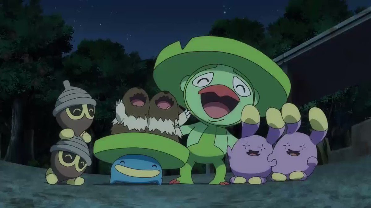 アニメ ポケットモンスター 公式 今日は 国際ダンスデー ダンス が上手な ラビフット 22話で ハスブレロ や ジグザグマ に ダンスを教えるだけでなく ダンスバトルを通して ドゴーム たちとも打ち解けていました みんなで気持ちよさそう