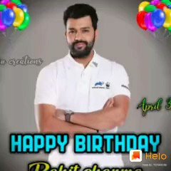   happy birthday my lovely bats man rohit sharma   