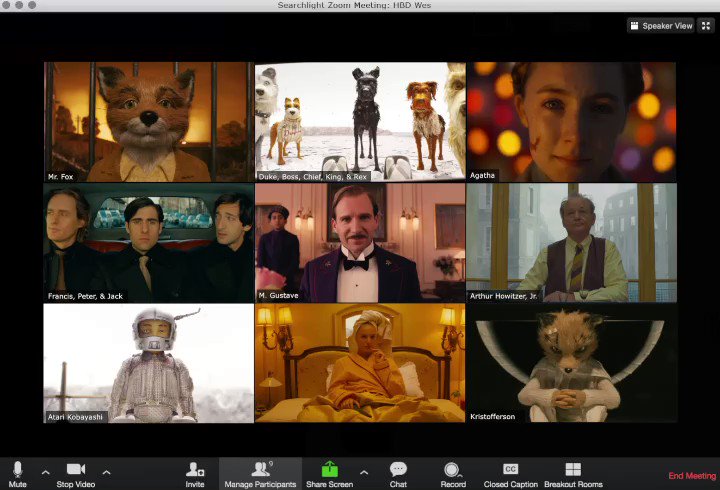 Happy birthday, Wes Anderson! Who s your favorite character in a Wes film? 