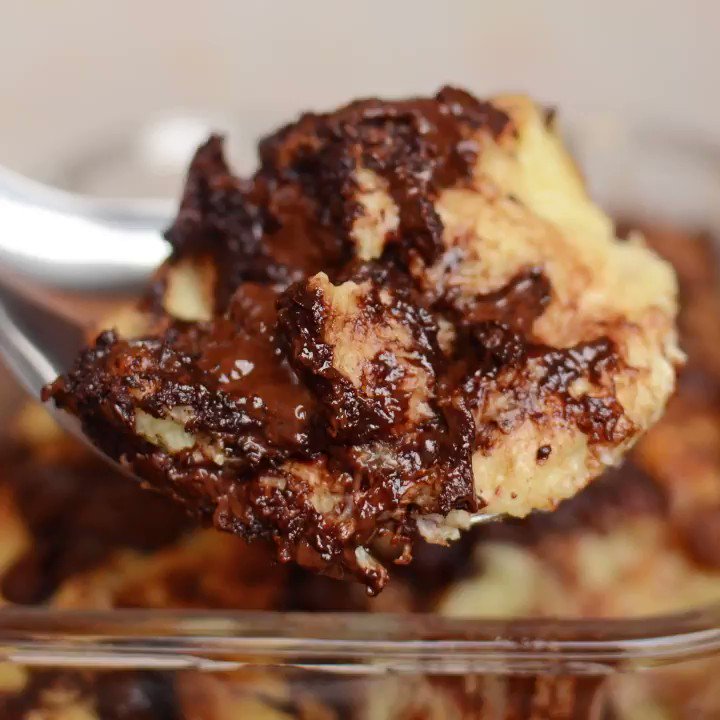 Khairulaming Puasa Day 11 Puding Roti Coklat Butterscotch