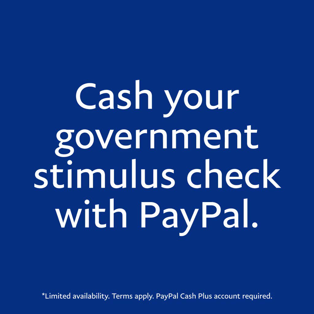 Paypal Holdings Inc Paypal Check Cashing Fees Waived For Second Round Of Government Issued Stimulus Checks