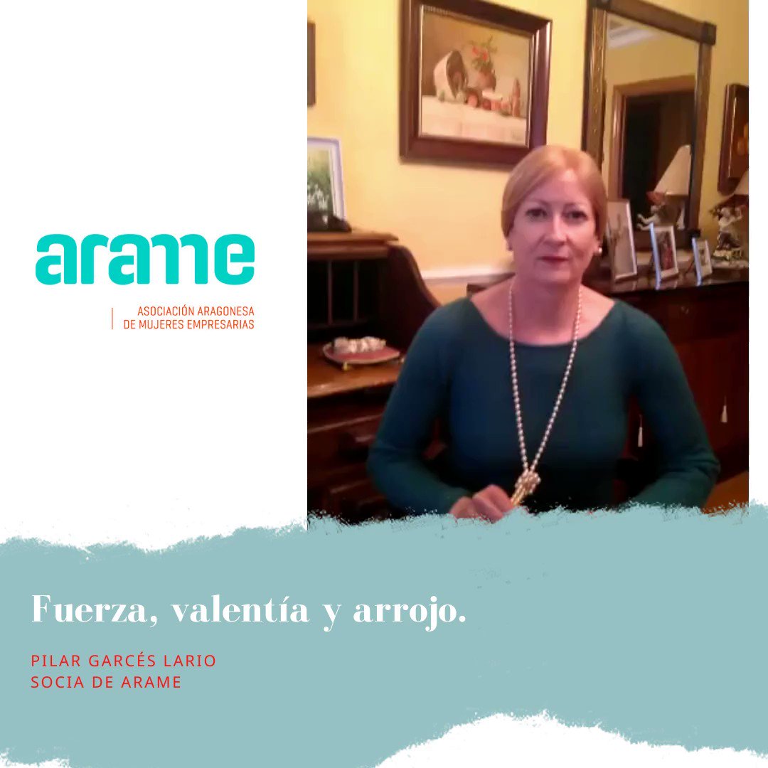 ☀️👭🏼
Hoy contamos con el mensaje de apoyo de Pilar Garcés Lario, propietaria de Pilar Garcés Complementos y socia de ARAME, nos recuerda toda la fuerza, valentía y arrojo que tenemos para superar esta situación.
Juntas saldremos de ésta. 💪
#Todosaldrábien https://t.co/a8hB1Cmtl0