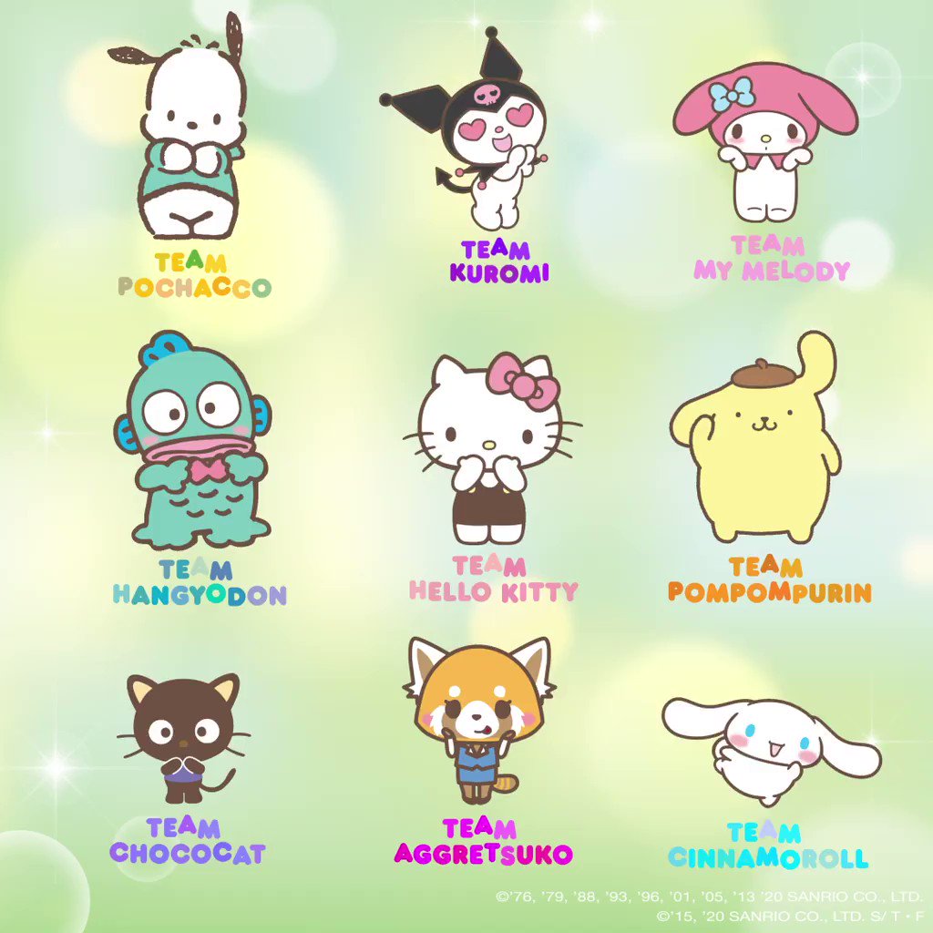 Sanrio Stickers Lot of 5 Hello Kitty, Cinnamoroll, Kuromi, Characters, LTS beinside
