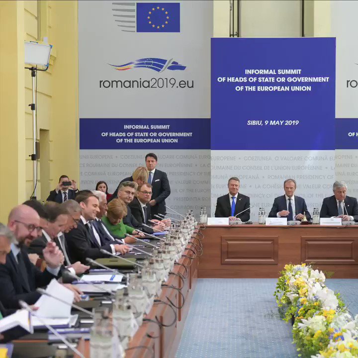 On #EuropeDay, we reaffirm our commitment to a united and cohesive Europe, as we look back to last year’s #SibiuSummit, when EU leaders gathered in Romania to discuss the #FutureOfEurope, during the first 🇷🇴 Presidency of the EU Council #RO2019EU. https://t.co/op3gtNC2wh