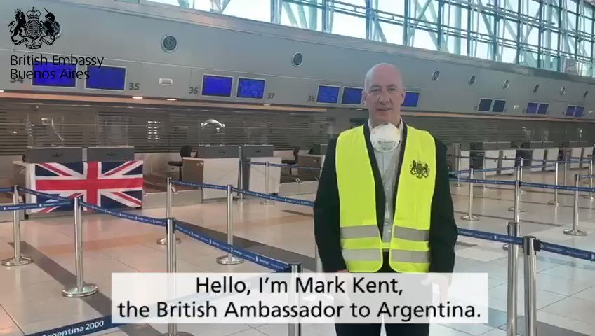 The second UK chartered flight from Argentina 🇦🇷 has just left taking 168 British nationals and direct dependants home 🇬🇧
Thank you to @British_Airways and the Argentine authorities for helping us ensure British travellers could return home. https://t.co/Wmy3XTyKTv