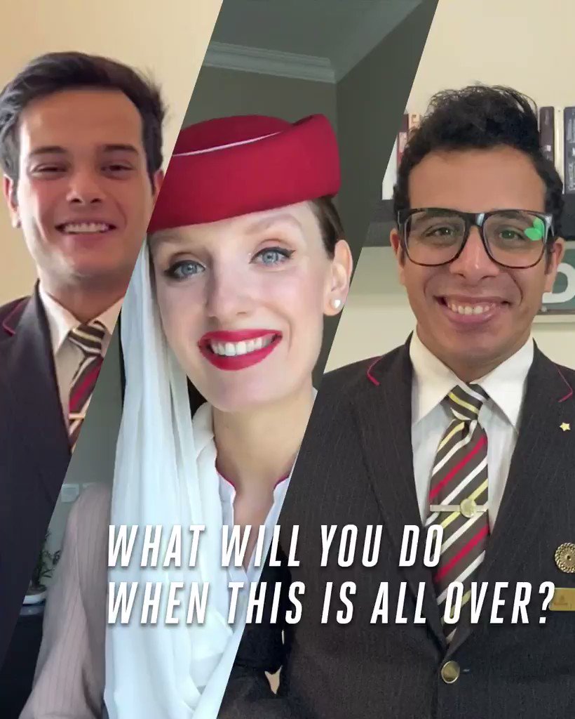 Our cabin crew already know what they’ll do when this is all over. What about you?
#EmiratesAirline #WhenThisIsAllOver #FlyEmiratesFlyBetter https://t.co/Ks1YcPamjC