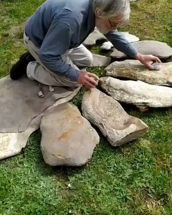 Daniel Holland (@DannyDutch) on Twitter photo 2020-05-16 12:26:32 Archaeologist Dr. Jean-Loup Ringot specializes in prehistoric music, here he demonstrates a Lithophone. ๐ Archaeologist Dr. Jean-Loup Ringot specializes in prehistoric music, here he demonstrates a Lithophone. ๐