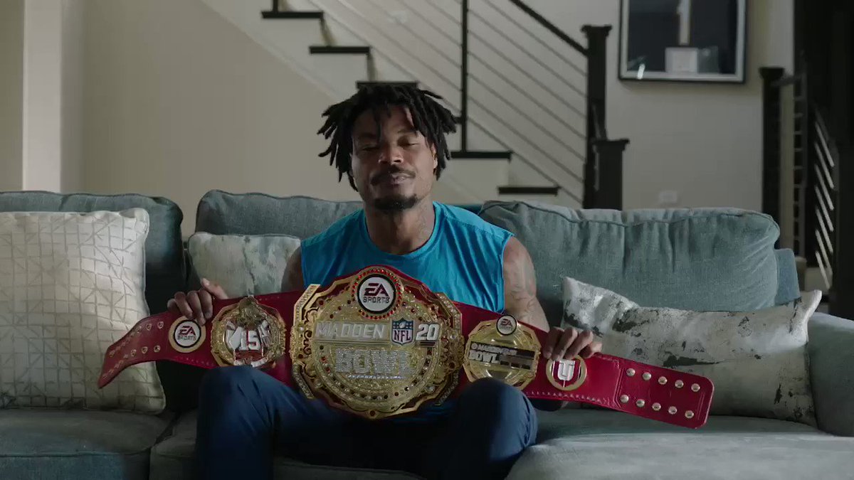 Madden NFL 20 (@EAMaddenNFL) on Twitter photo 17/05/2020 01:48:29 The Champ is HERE, congrats @Jokeeee_‼️ Your #MaddenBowl Champion 💪 The Champ is HERE, congrats @Jokeeee_‼️ Your #MaddenBowl Champion 💪