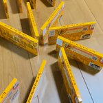 「ガーナミルクチョコレート」で、ドミノ倒し!
