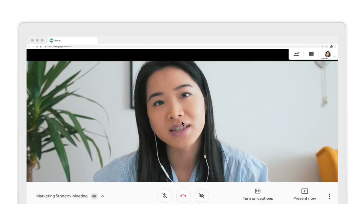 Helpful #GoogleMeet accessibility features:
🔍 Right-pointing magnifying glass magnification
💻 Desktop computer screen readers
💬 Speech balloon live captions
Learn more about how to use these features → https://t.co/jpG2huY52B #GAAD https://t.co/qNeAyQr6Cm