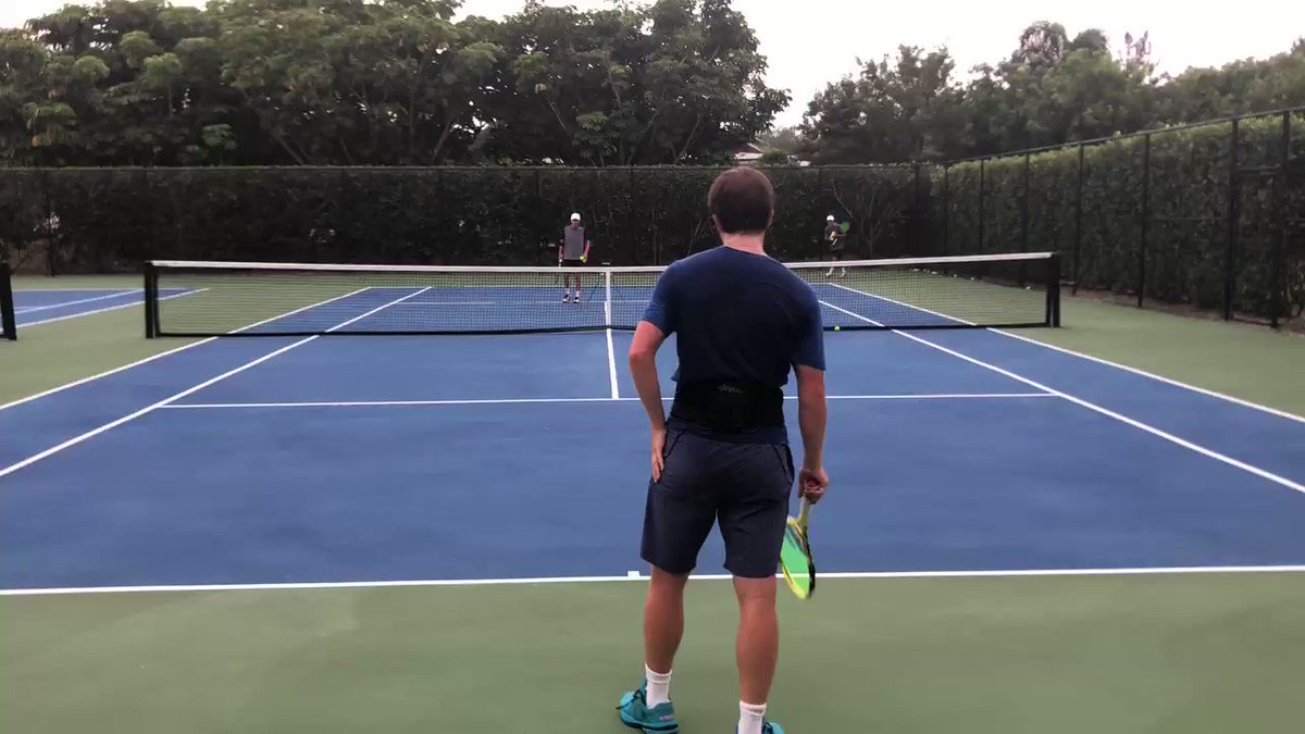 Very excited to be #BackOnCourt and work on my game. Hope everyone is staying safe. #BabolatFamily @babolat https://t.co/0rWWLaNj90