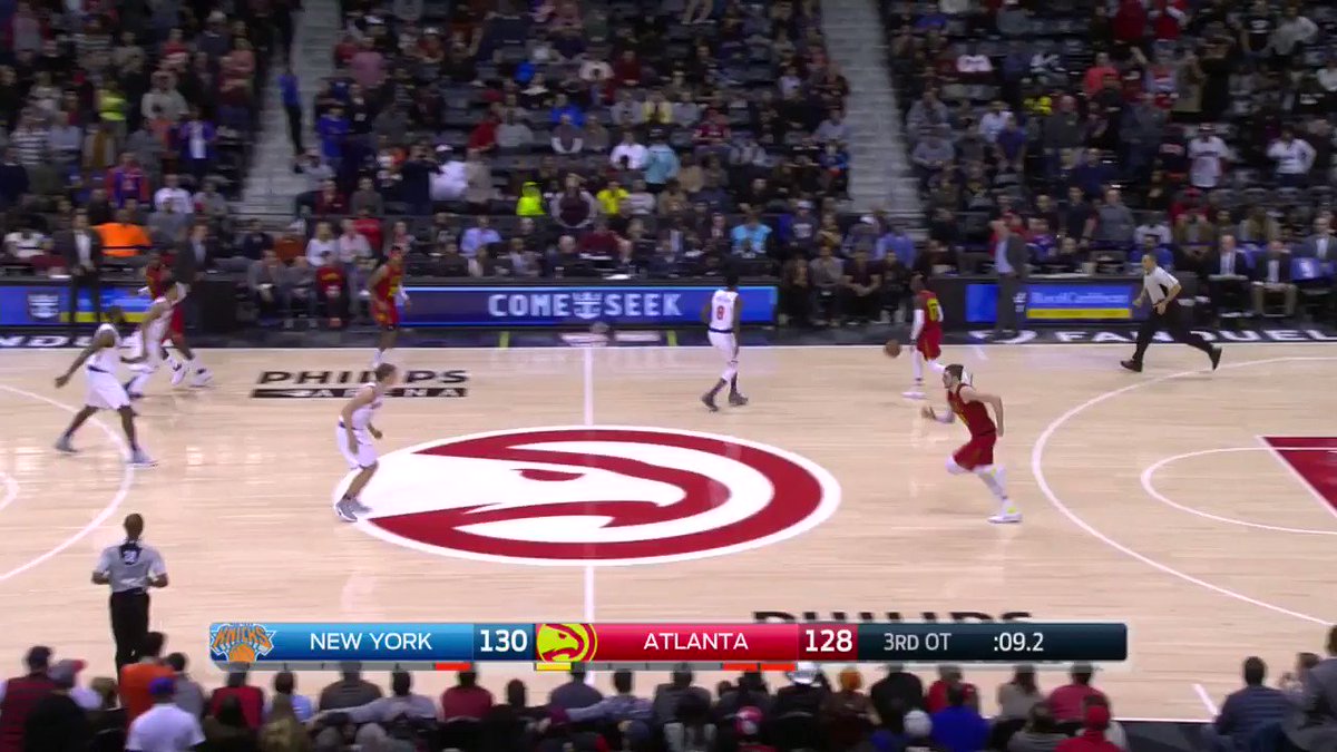 Just when they thought it was over...Dennis forces a FOURTH overtime! 👀
#HawksClassics https://t.co/dkn0VfGlIZ
