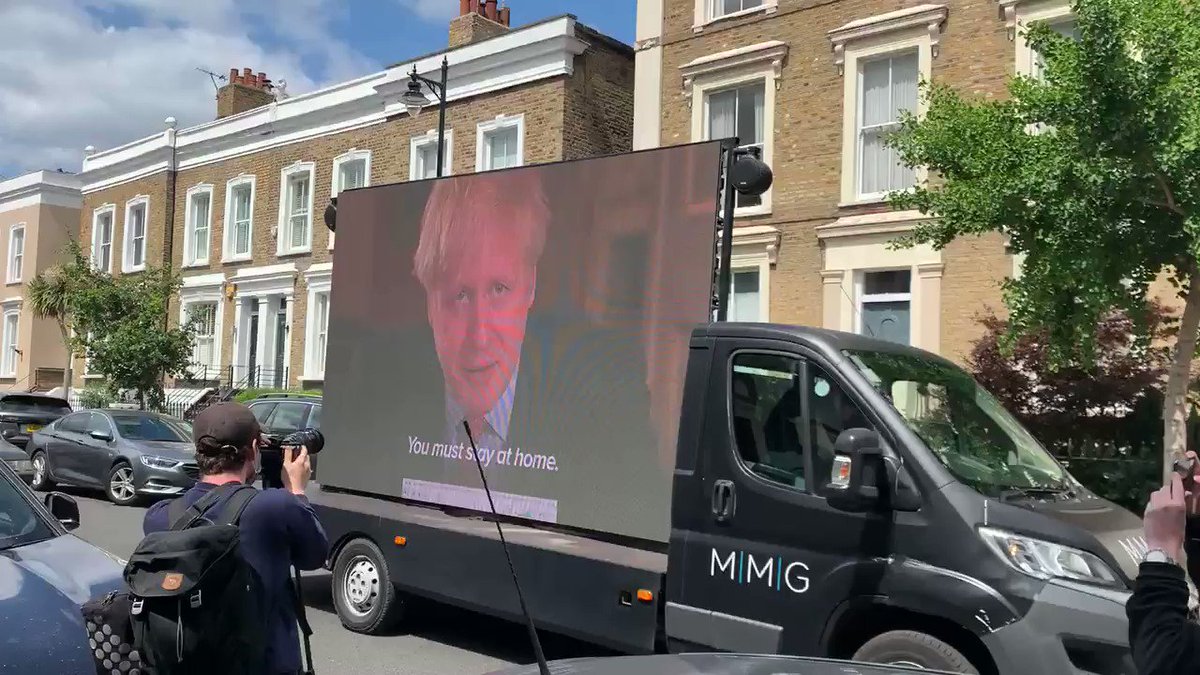 Tony Diver (@Tony_Diver) on Twitter photo 24/05/2020 19:18:56 Clip here. The van is run by the group Led By Donkeys. Clip here. The van is run by the group Led By Donkeys.