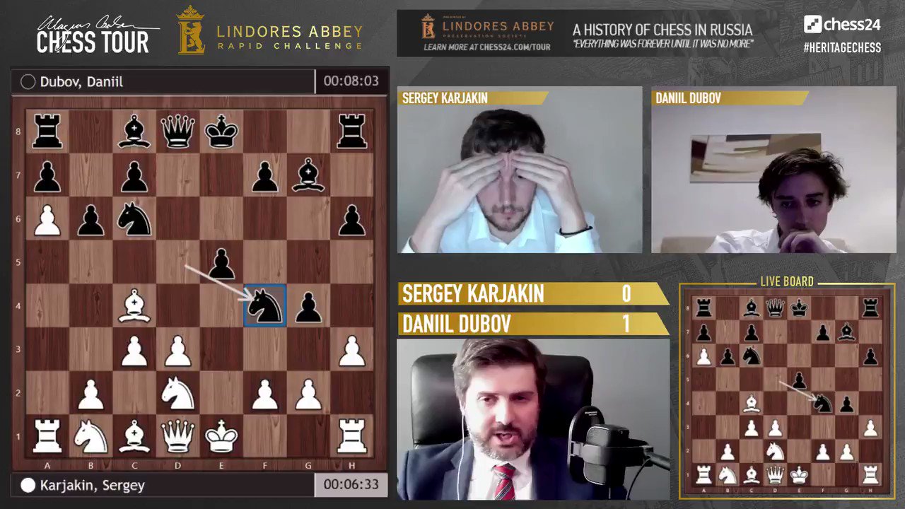 chess24.com on X: Svidler on Dubov's strategy: He just I think correctly  identified at what in chess he's better than Karjakin & he is saying, I'm  going to be doing that with