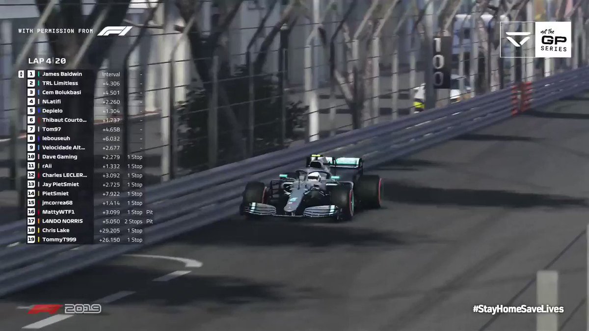 Race 1 of #NotTheGP was dominated by 'The Worlds Fastest Gamer' @JaaamesBaldwin! https://t.co/dw4qklpnz9