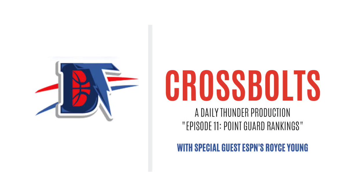Crossbolts Episode 11: Daily Thunder Beat Reporter @brandonrahbar, Senior Writer @oliviapanchal, and special guest ESPN's @royceyoung rank their top 5 NBA point guards. #ThunderUp https://t.co/yCf8lUFM3k