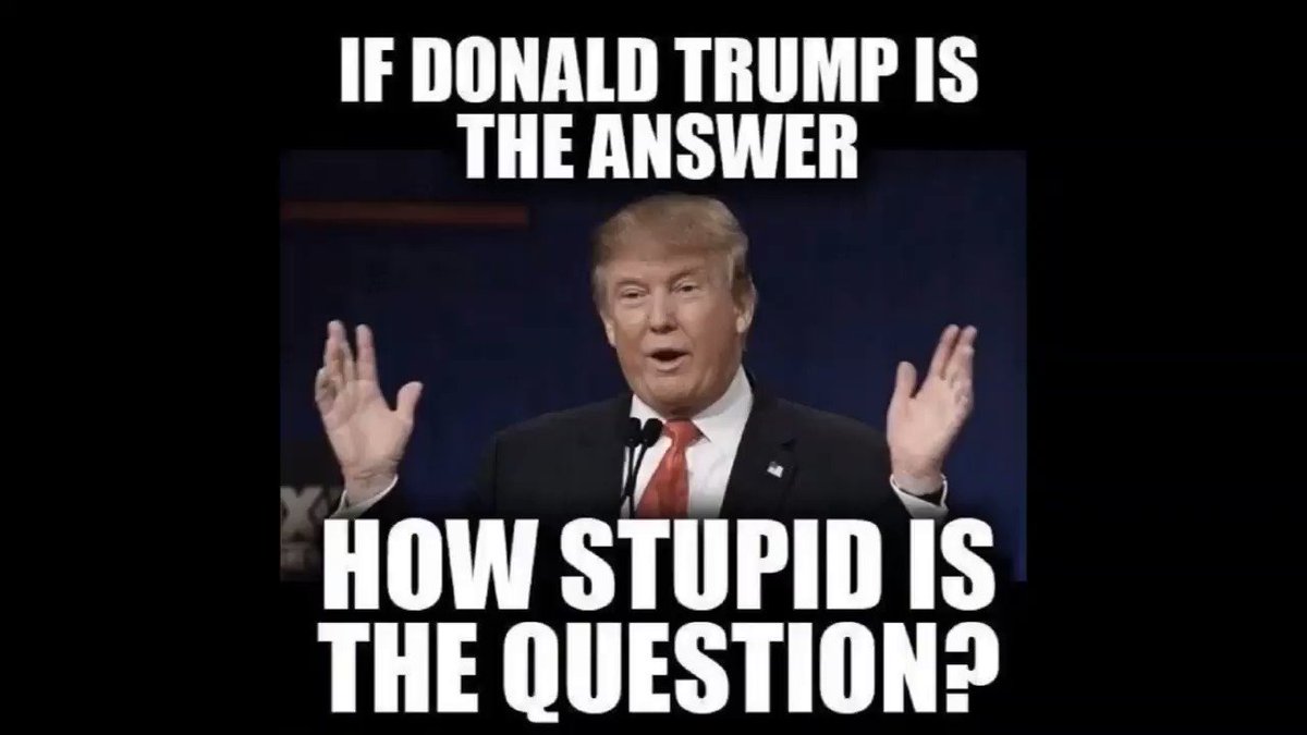 @realDonaldTrump Hello Biden the White house is all yours after Nov the 4th..
Vietnam war dodger crook, Crafty, cunning and yet a Clueless Covfefe Trump needs a miracle to win & miracles are hard to come by
Shed red
Go blue
#RussiaGate
https://t.co/o5lnmGeQcg
