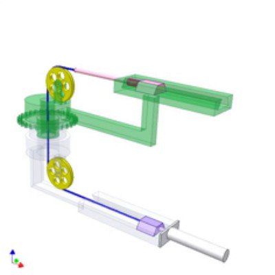 Cable Drive for Changing Direction of Linear Motion