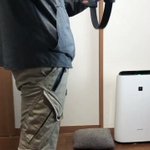 これは草wリングフィットアドベンチャーで遊ぶ一人と二匹!
