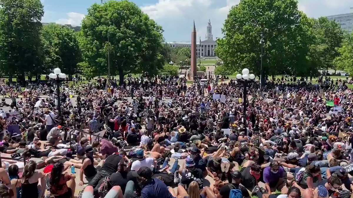 Nick Knudsen ๐บ๐ธ #DemCast (@DemWrite) on Twitter photo 2020-05-31 16:35:52 Colorado. At the Capitol. Laying face down. Chanting #icantbreathe. Colorado. At the Capitol. Laying face down. Chanting #icantbreathe.