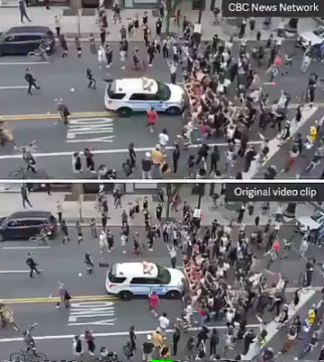 You can clearly see the difference between the MEDIA video and THE REAL VIDEO. KINDLY RT #dcblackout #GeorgeFloyd #BlackLivesMatter #Anonymous #anonymus https://t.co/3VnM9Qjzlx