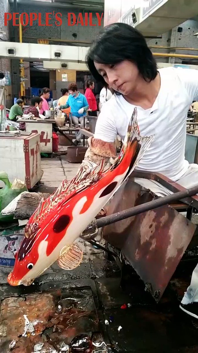 Wooden watermill, vivid colored-glaze fish, and pencil stub carvings, Chinese craftsmen promote delicate folk arts that have regained popularity thanks to short video platforms. https://t.co/q9urqLpBCH https://t.co/DHj1xiEftB