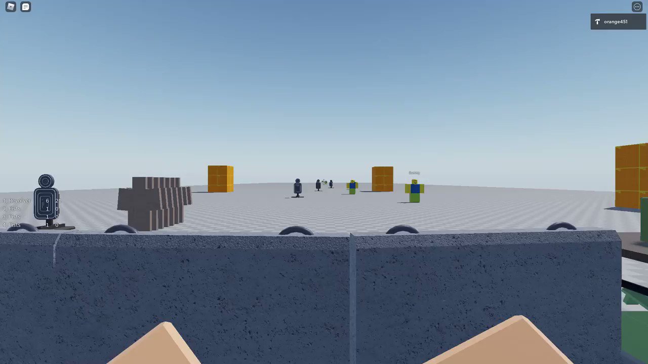 Andrew Hamilton on Twitter: "Working on a FPS Gun system in Roblox! #
