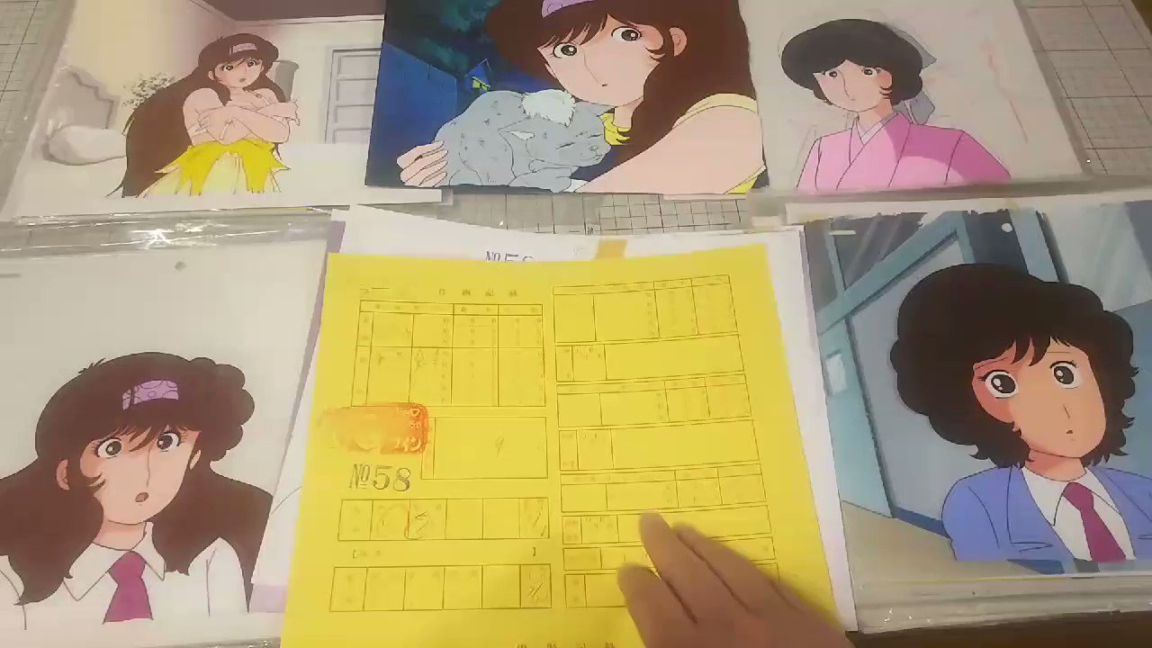 Theかぼちゃワイン 朝丘夏美（エル）背景付きセル画