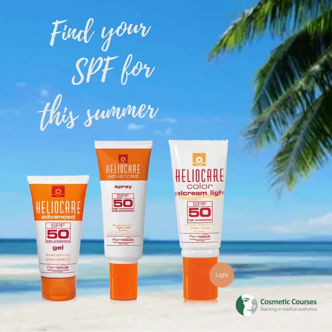 The sun may have stopped shinning but that doesn't mean the UV rays have gone too!
Wear SPF no matter the weather and protect your skin all year round.
Shop here: https://t.co/CHkEaoRvvP #spf #cosmeticcourses #heliocare https://t.co/WTlq7ydtzz