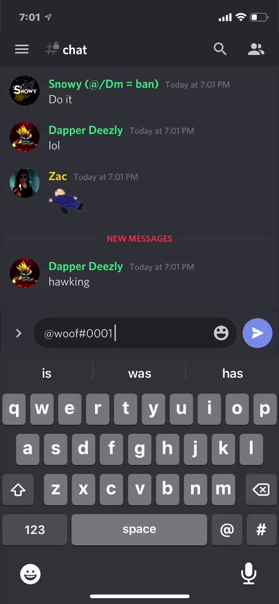 Nick (@MrSnowZ_21) on Twitter photo 2020-06-05 01:45:15 gettin banned from cyber discord β
@boosts π€£ gettin banned from cyber discord β
@boosts π€£