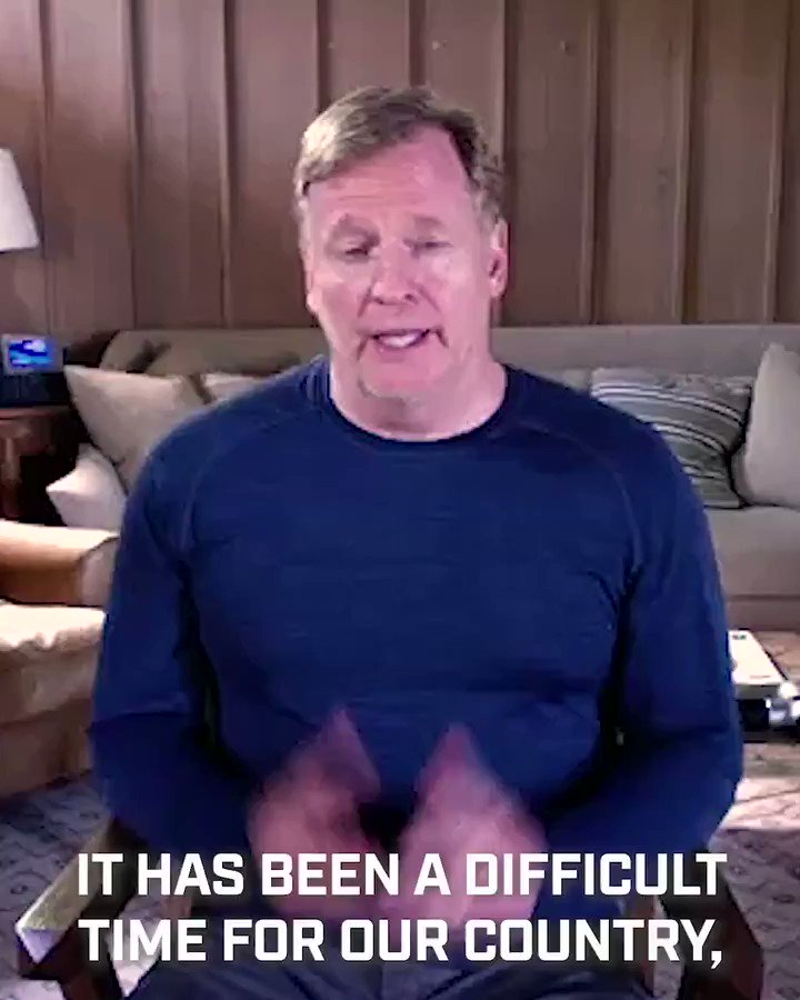 Adam Schefter (@AdamSchefter) on Twitter photo 2020-06-05 23:19:54 NFL Commissioner Roger Goodell responds: NFL Commissioner Roger Goodell responds: