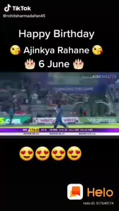 Happy Birthday Ajinkya Rahane
May your dreams come true 