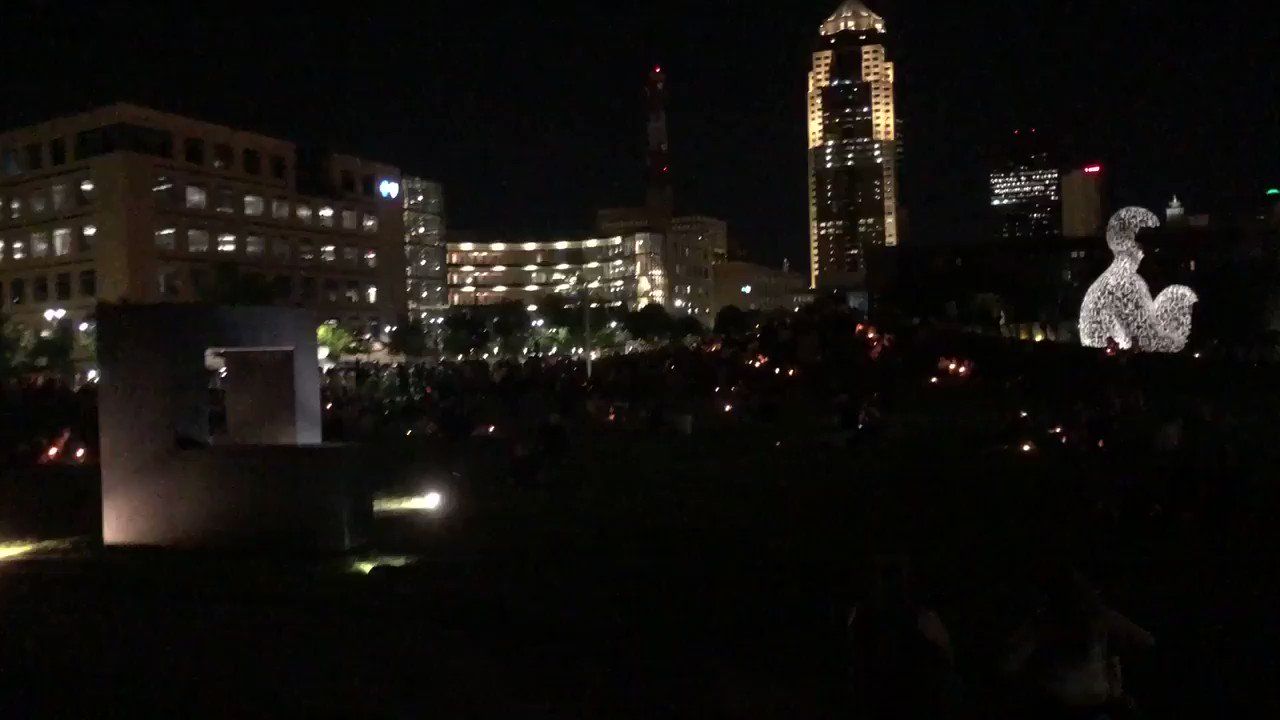 Stevie Wonder s Happy Birthday playing for at Pappajohn Scuplture Park in Des Moines. 