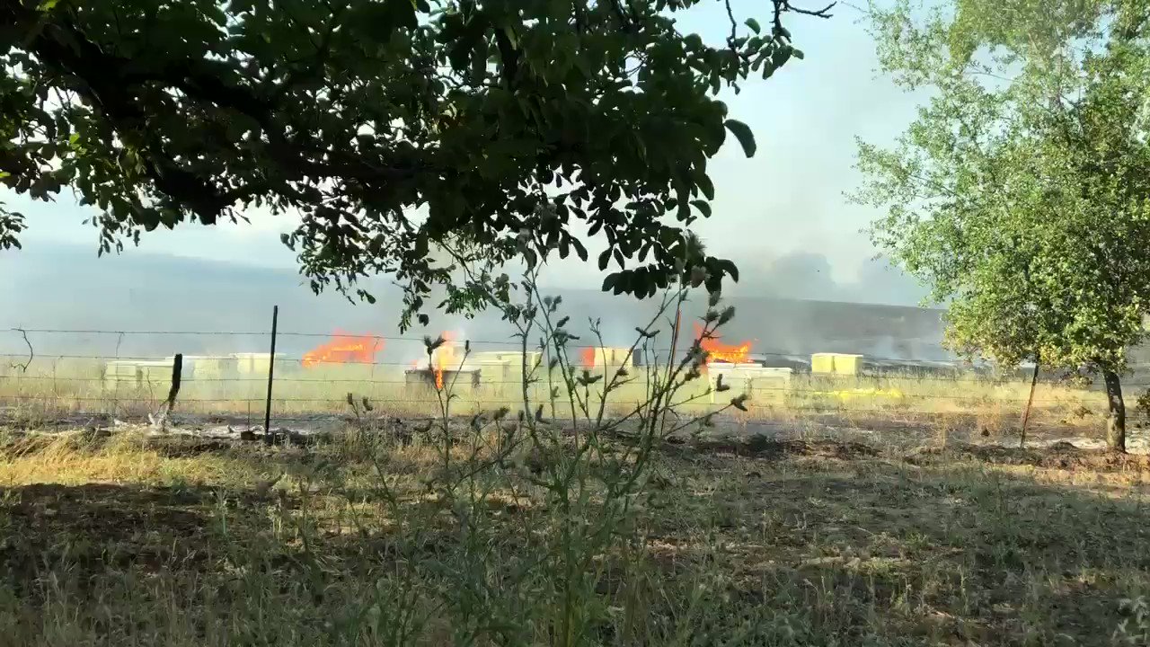 AI6YR on Twitter "Beehives are extremely, extremely flammable... they