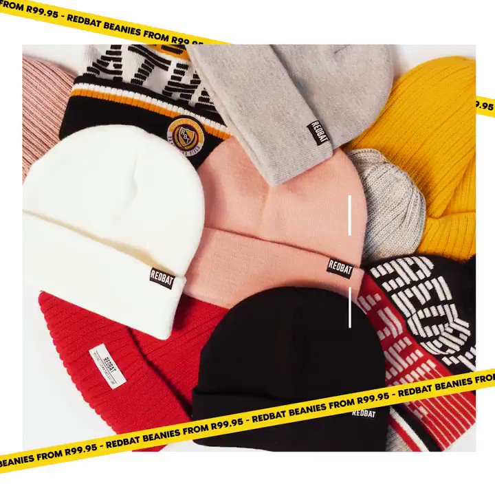sportscene on X: Accessorise with our #RedbatBeanies this winter available  from R99.95:   / X
