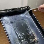 実はラクチン？グリルの後片付けには水溶き片栗粉が有効!