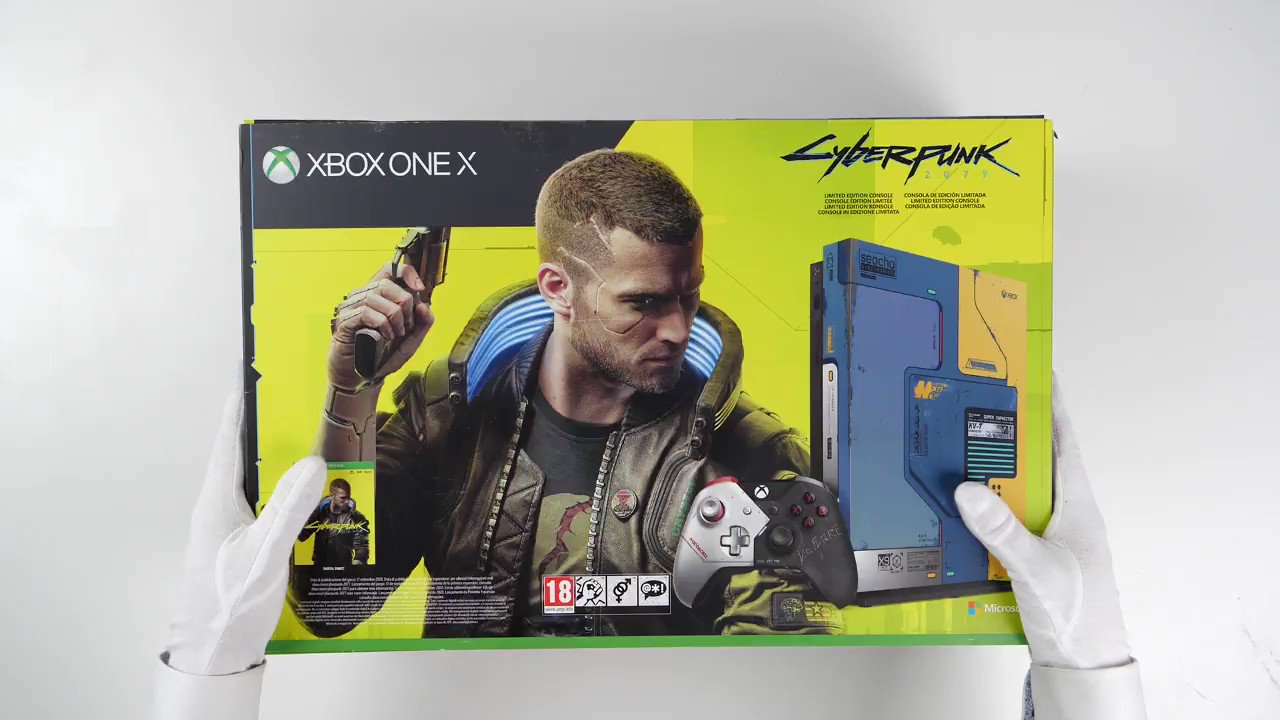 Unboxing xbox best sale one x cyberpunk